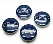 ** NOWE Deki'elki 54mm FORD komplet 4szt. dekle niebieskie zaślepki