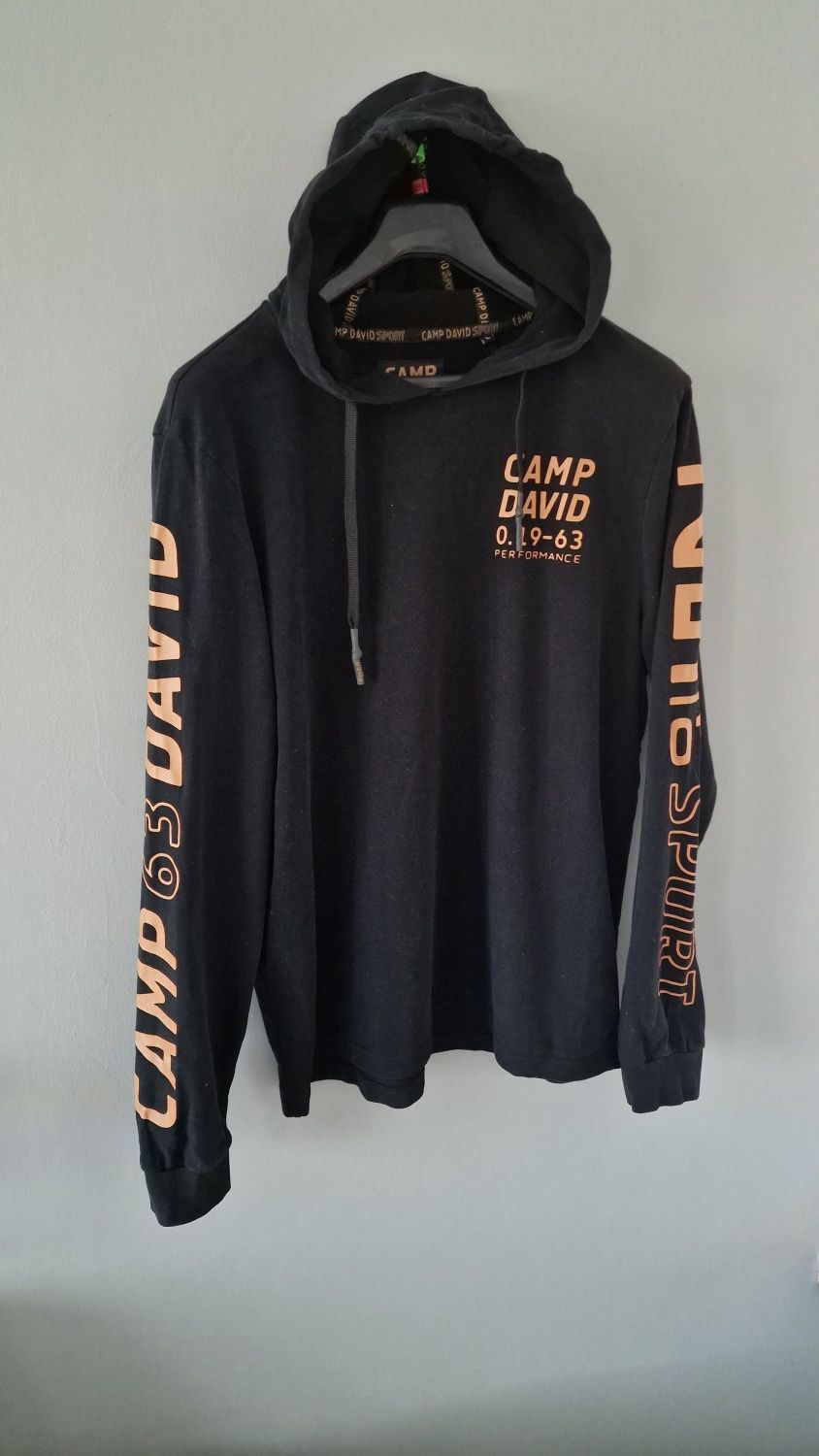 Bluza bawełniana  z kapturem Camp David