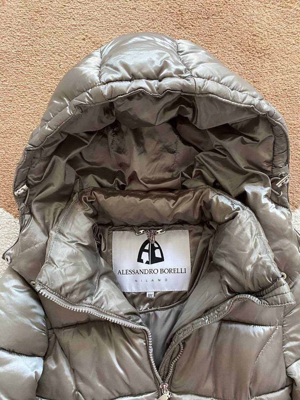 Зимове пальто для дівчинки 10 років б/у