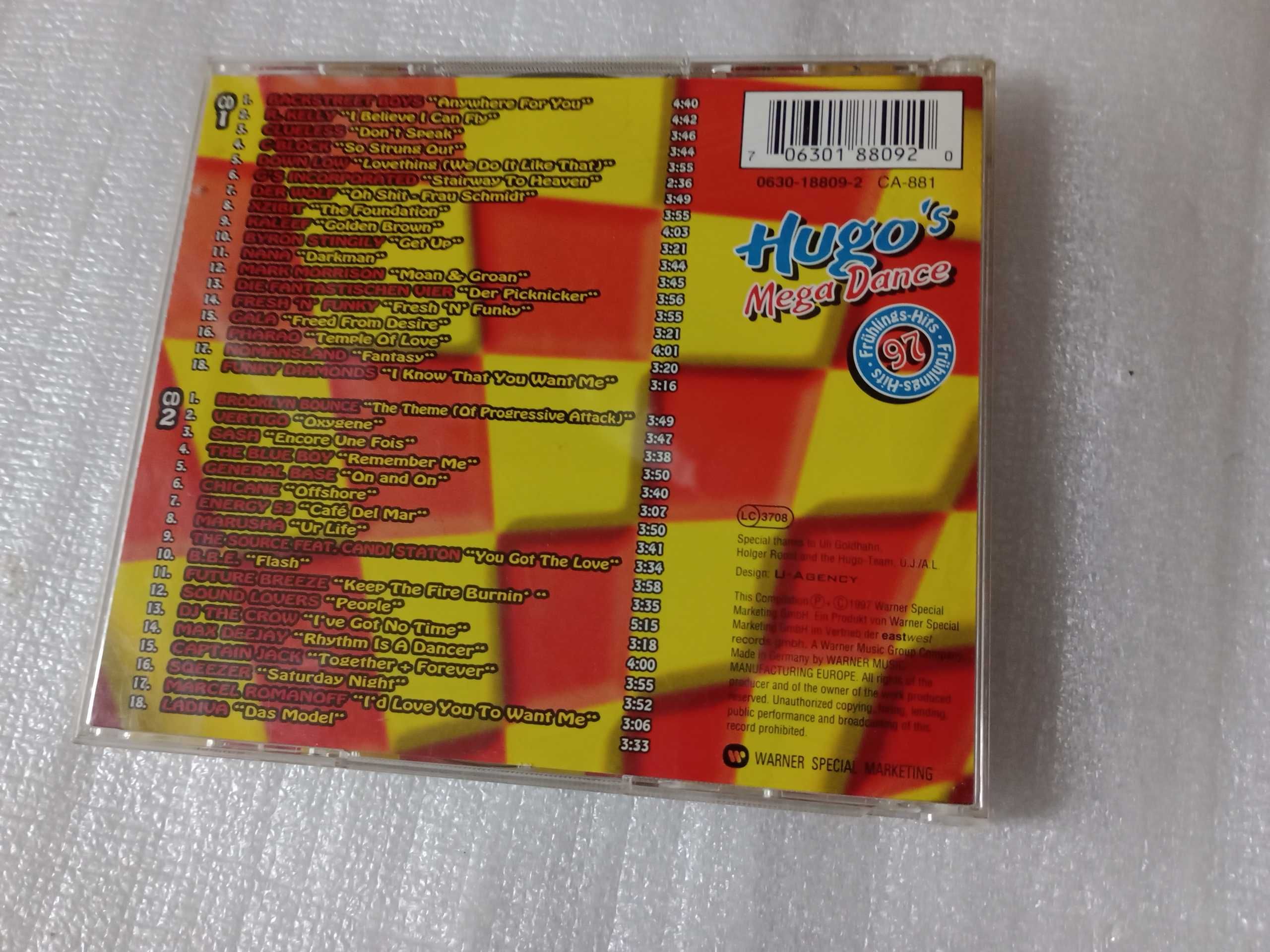 Hugo Mega dance hity na lato 1997 Płyta cd nie gra