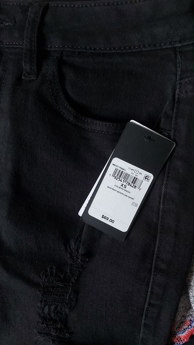 GUESS оригінал. Спідниця юбка чорна джинсова коротка міні розмір XS