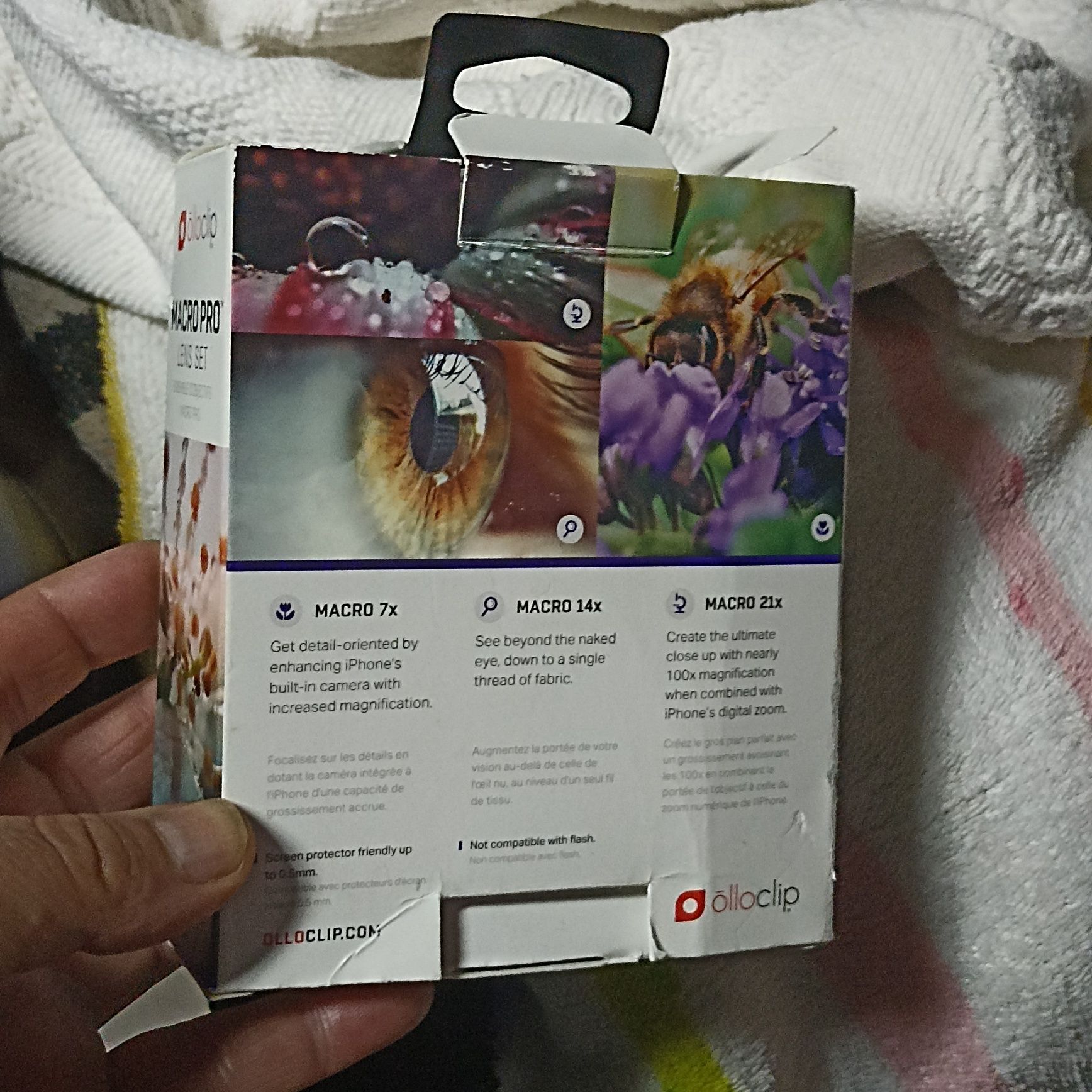 Macro Pro Lens Set iPhone 7 e iPhone 7 Plus novo em caixa