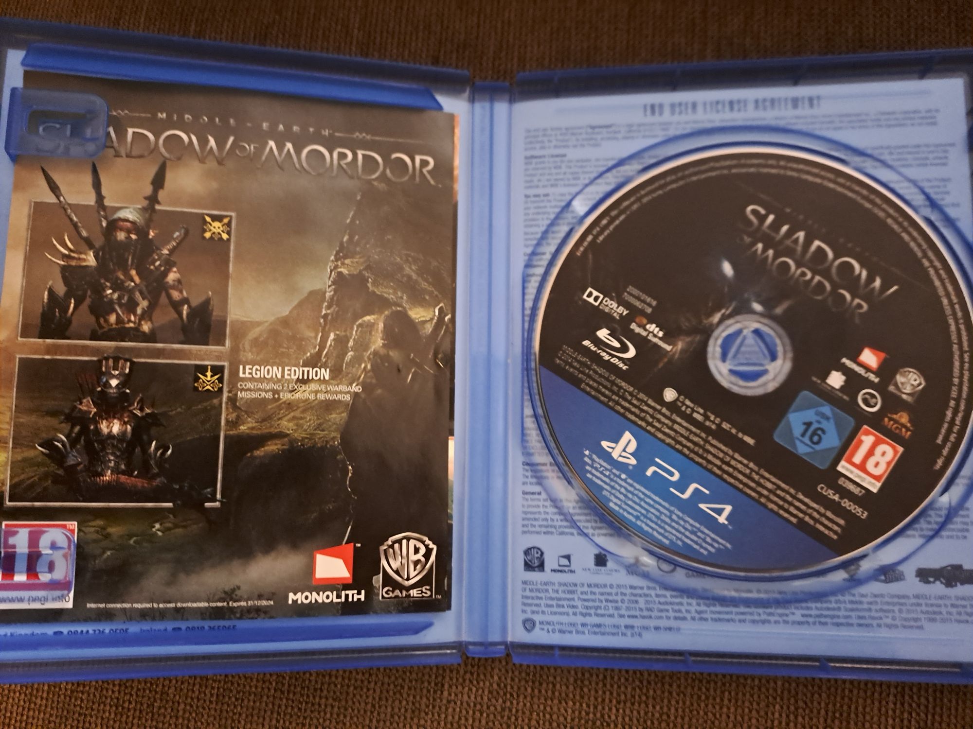 Shadow of Mordor Ps4