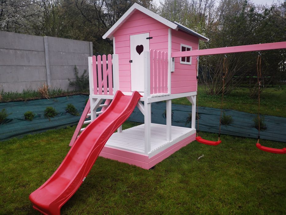 Plac zabaw, domek dla dzieci Kraina Różowych Marzeń od wooddrewu