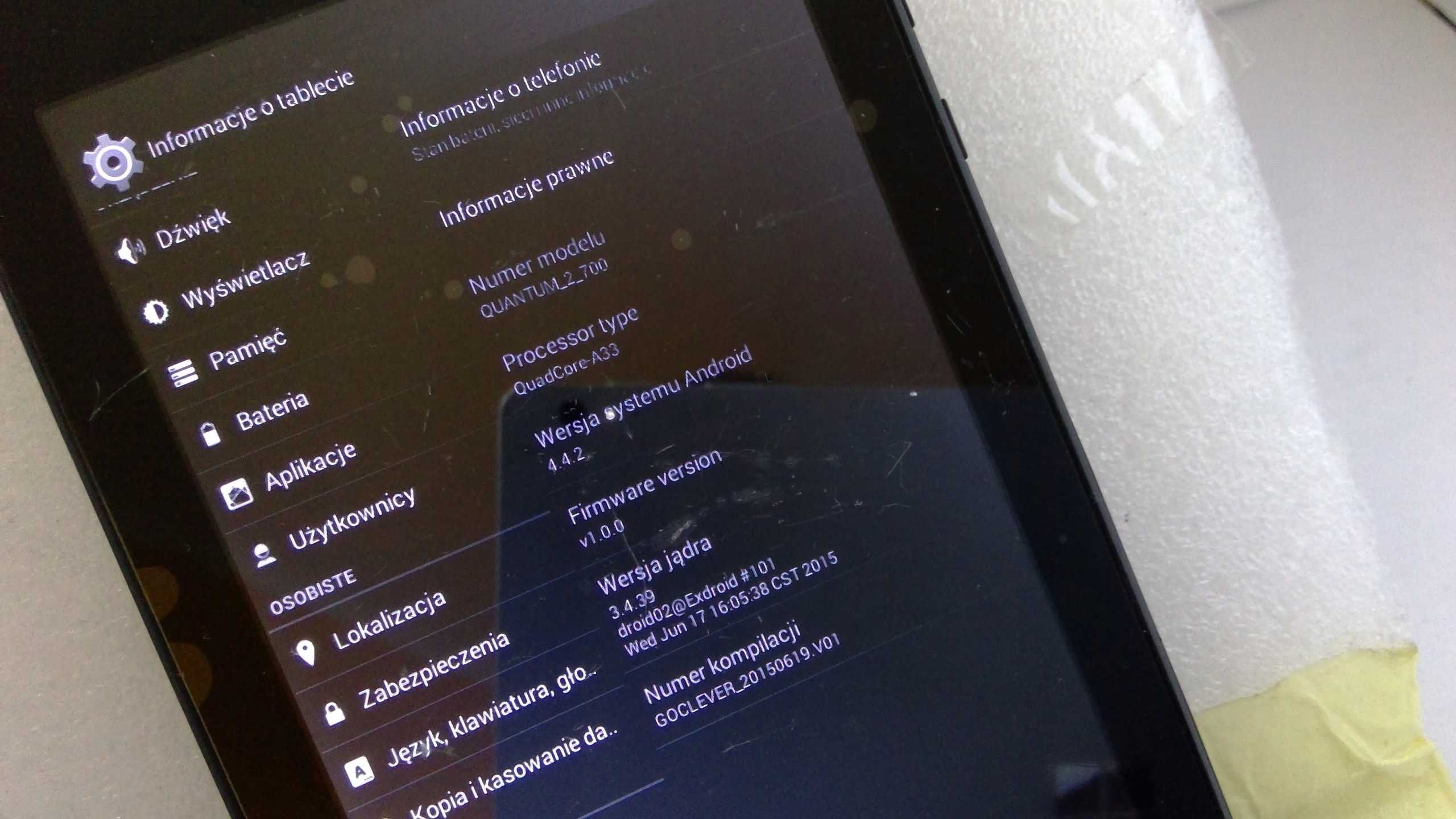 Tablet Goclever Quantum 2 700 7" nr1276