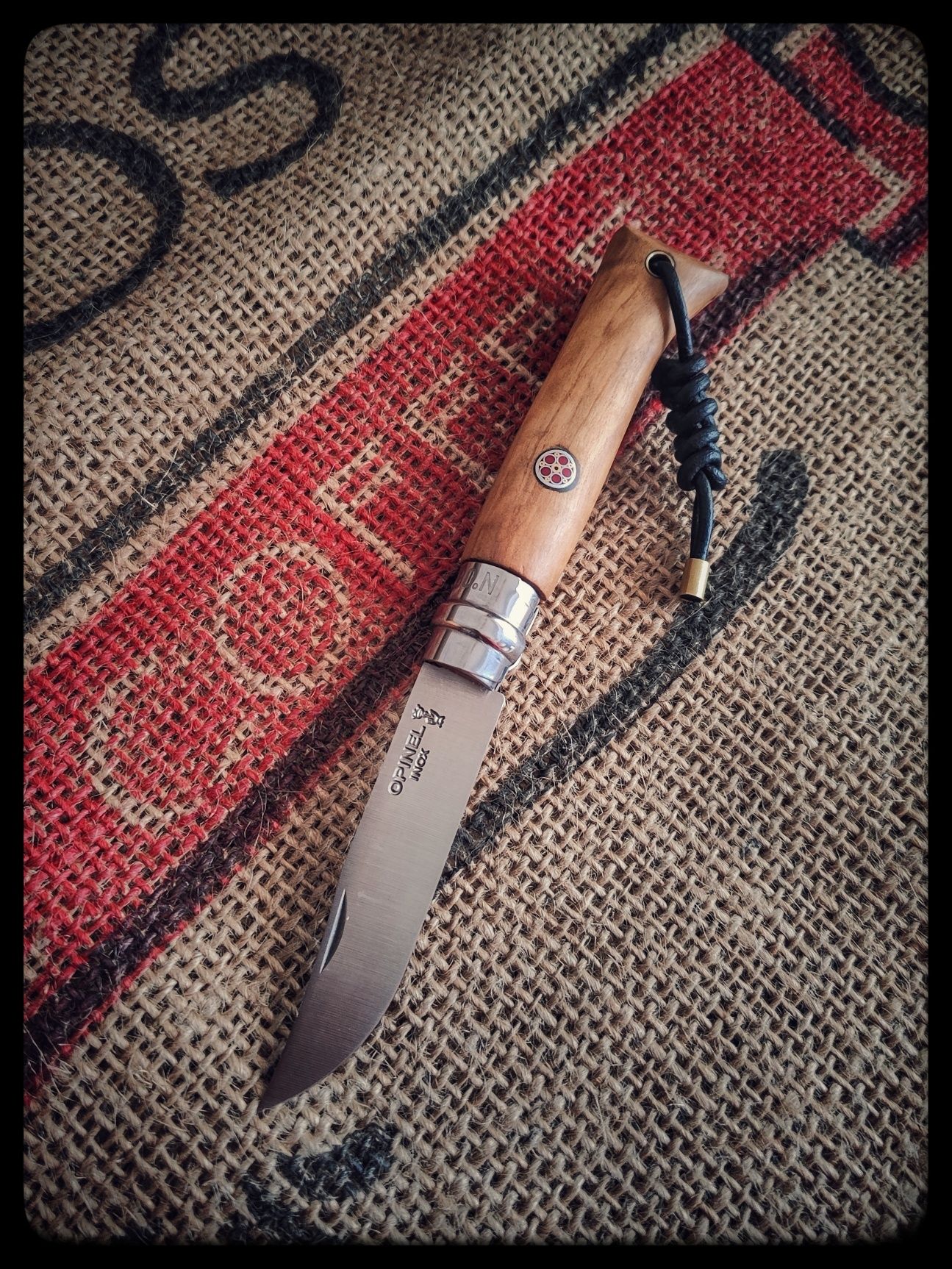 Nóż Opinel Olive nr 8 Custom mod