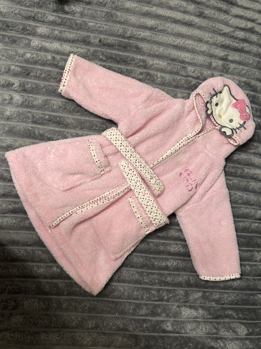 Теплий халатик Hello Kitty для дівчинки, 80р