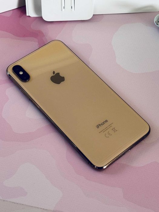 iPhone Xs Max Gold 256GB (złoty) + Nowe słuchawki itp. / Stan Idealny