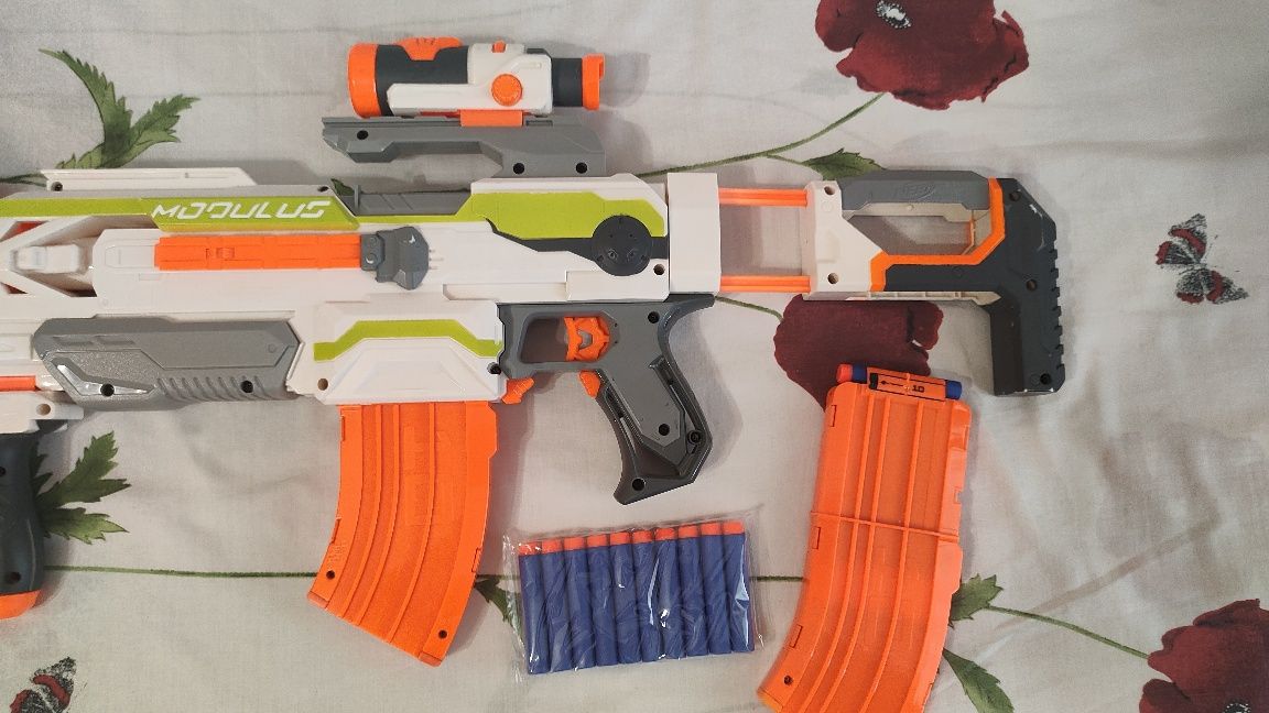 Nerf Modulus ECS-10, нёрф модулус, бластер, автомат
