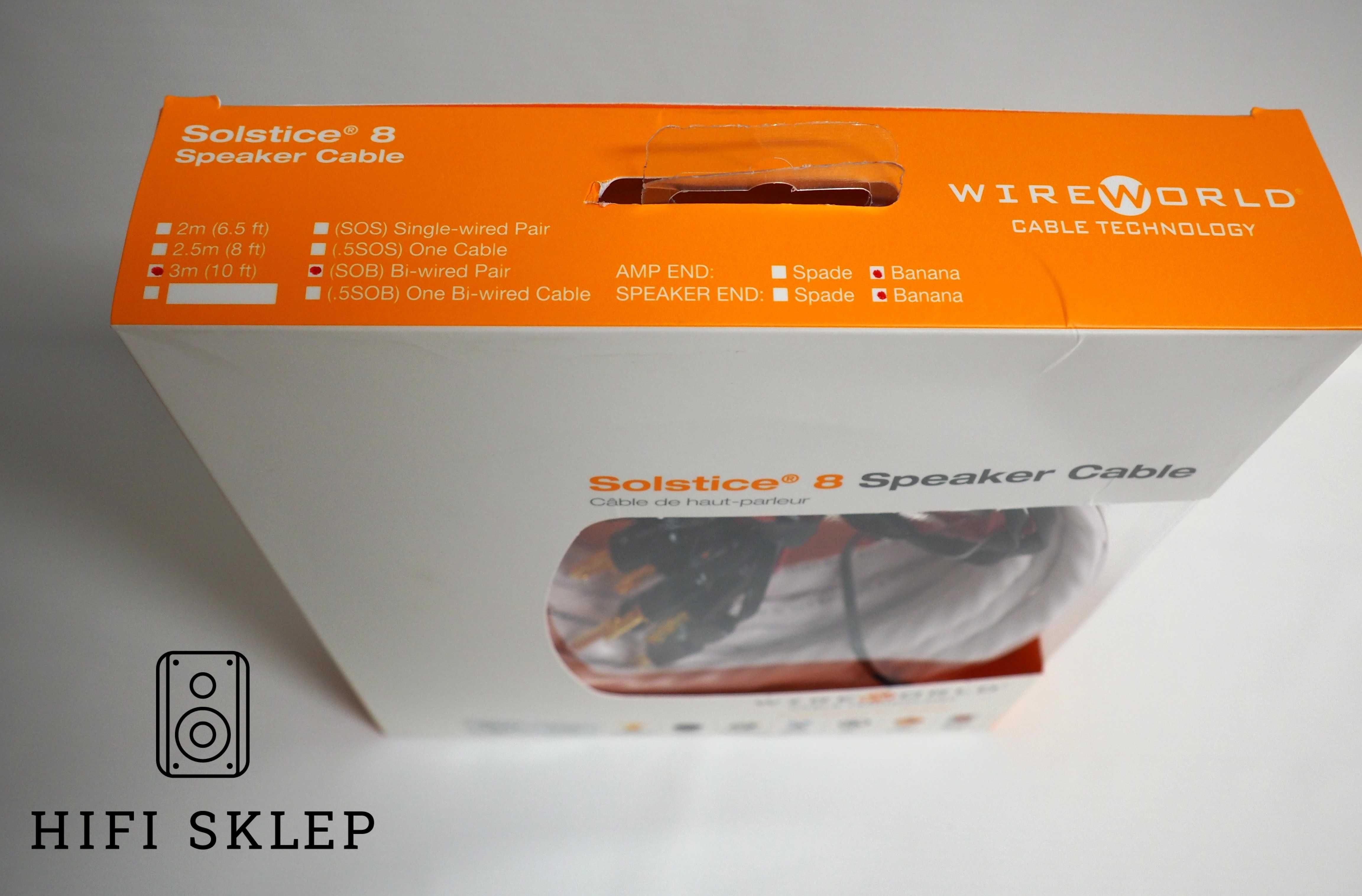 Wireworld Solstice 8/ bi -wire kabel głośnikowy - 2x3m/wyprzedaż !!!