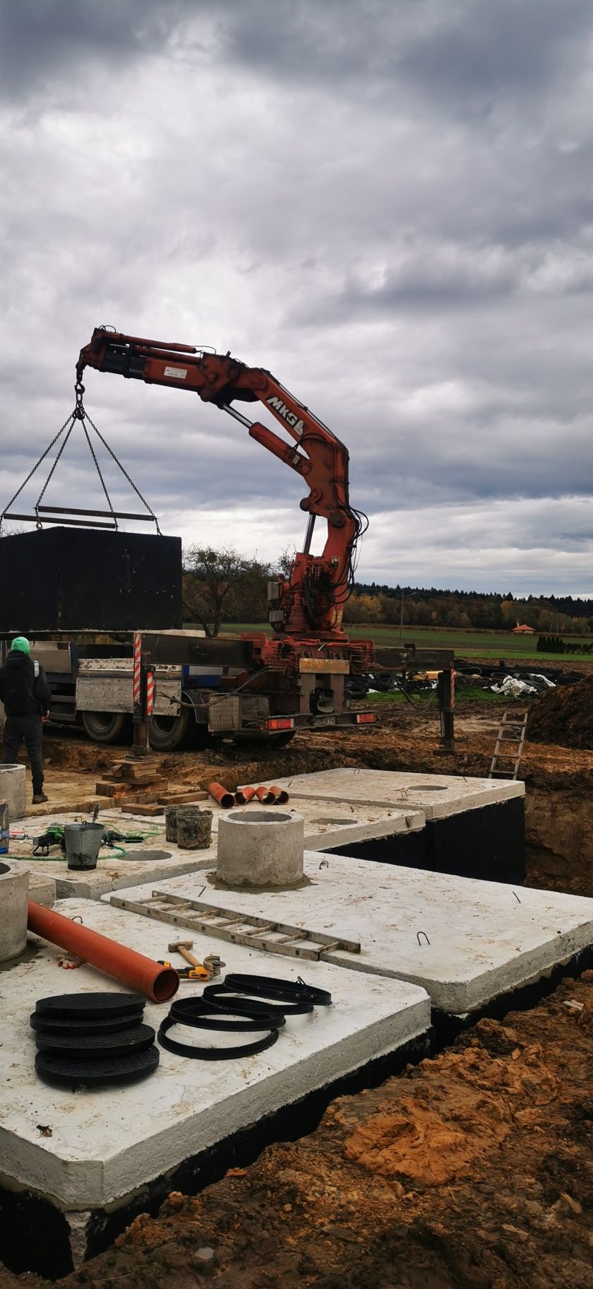 Zbiornik na deszczówkę 5m3 szambo betonowe ścieki nieczystości wode