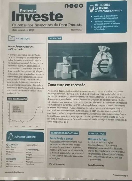 5 Proteste Investe Edição semanal 1191 I, II, III e IV e 1992 V