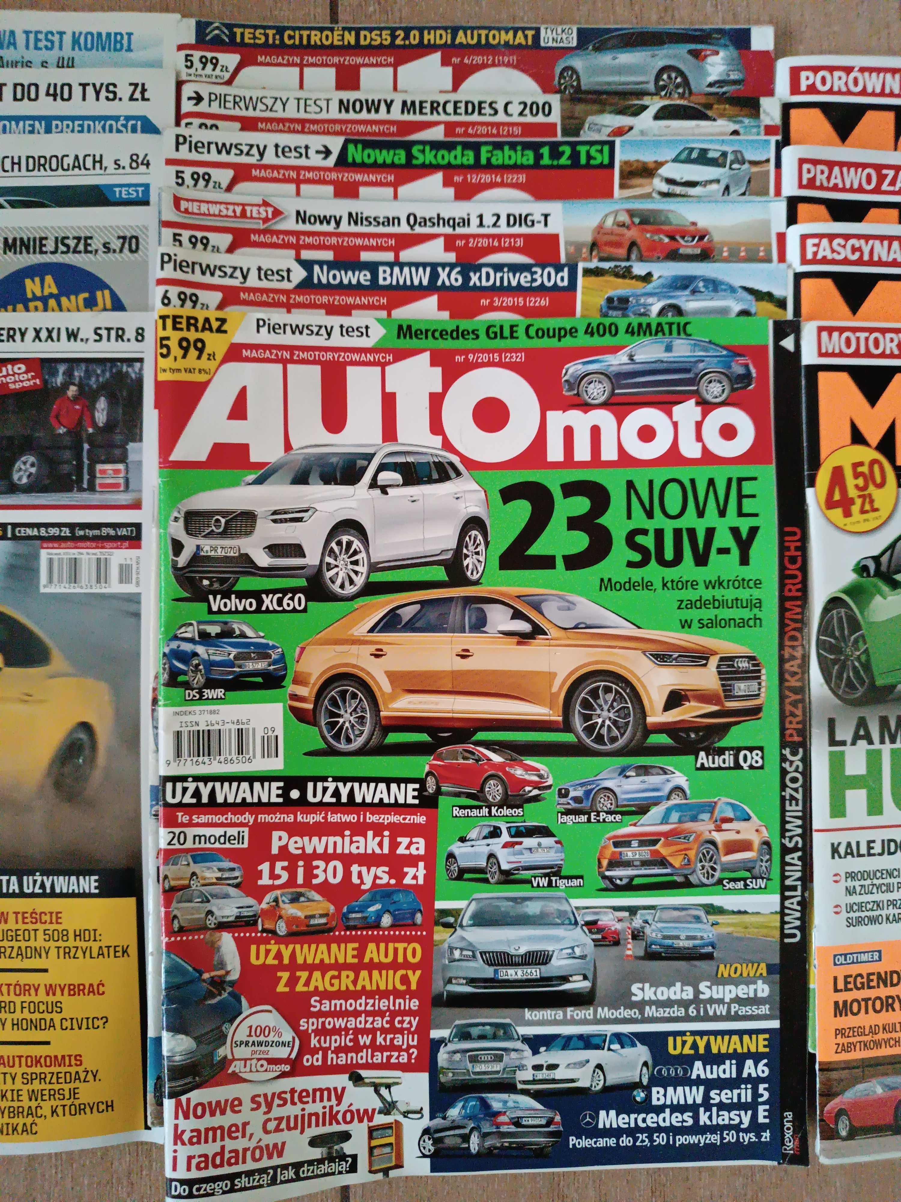 Gazety 48 szt czasopisma motoryzacjne, lotnicze i popularnonaukowe