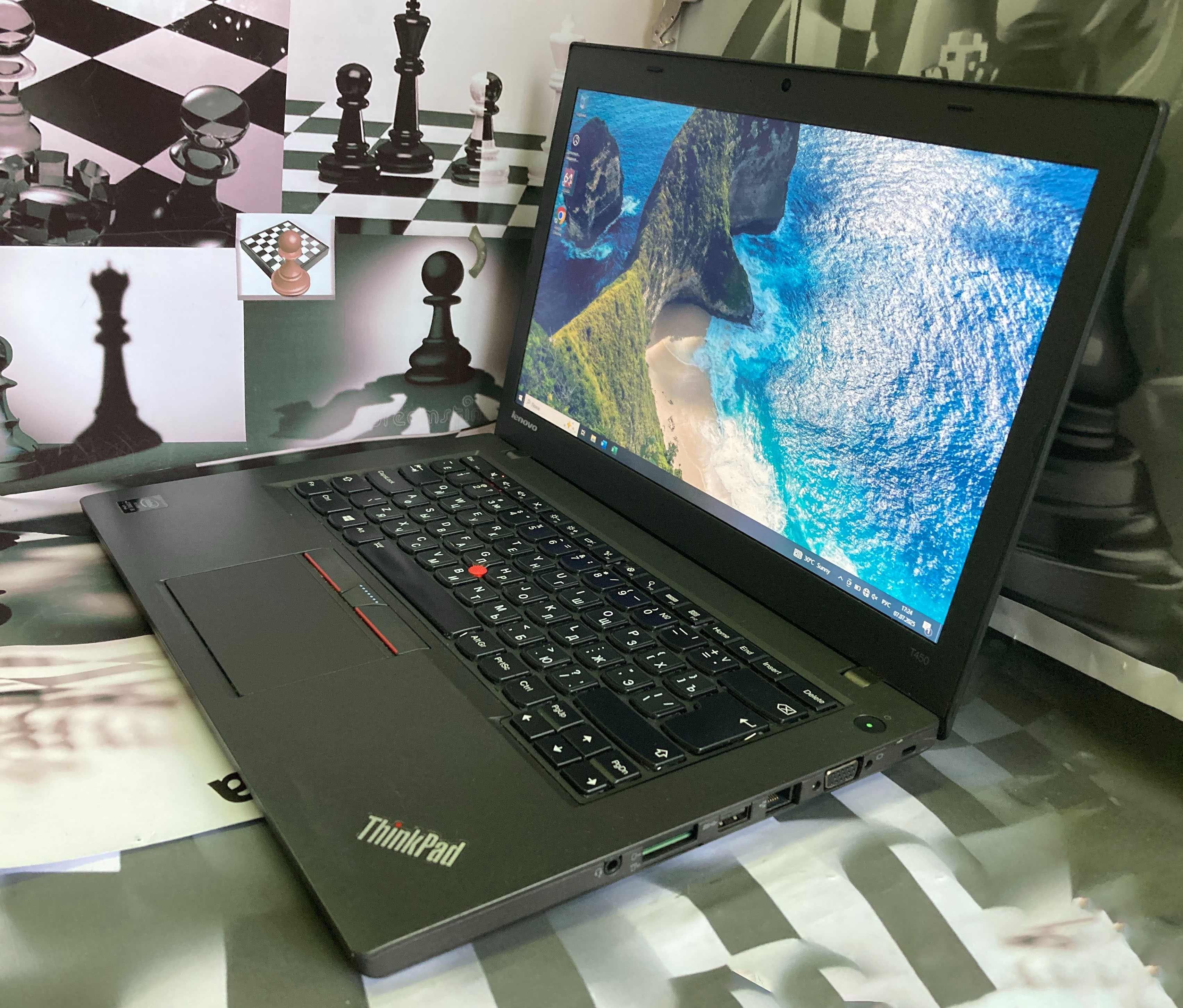 Lenovo ThinkPad T450: 14"/i5/8GB/120SSD/ Гарантия!