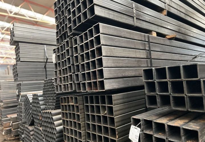 Труби прямоугольні та квадратні заводська зварка, синя не ржава