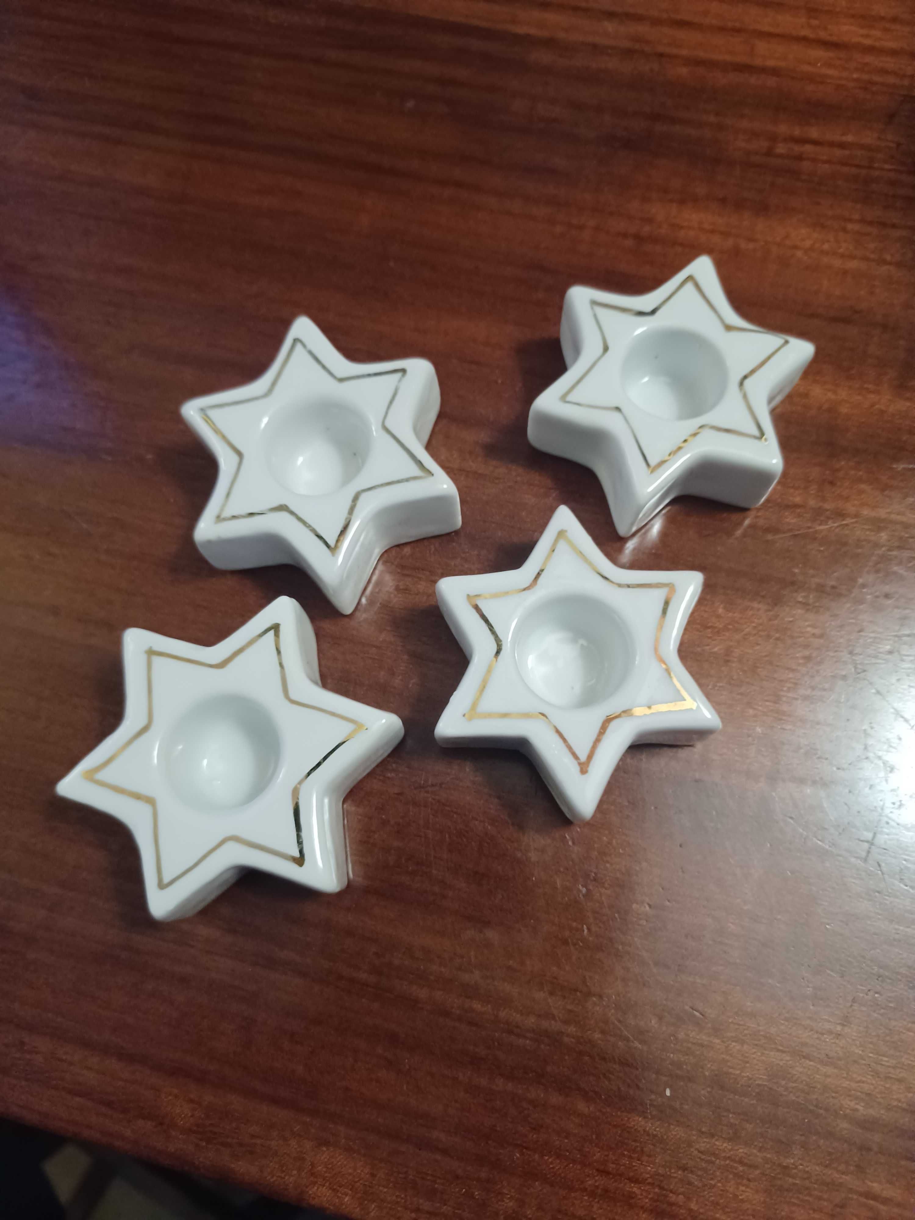 4 Estrelas de Natal para velas