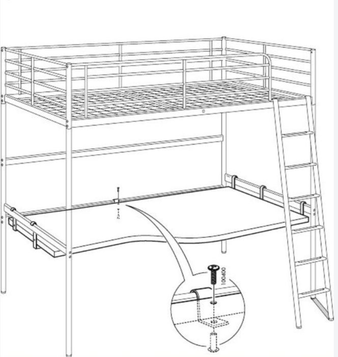 Tampo de secretária para Beliche IKEA
