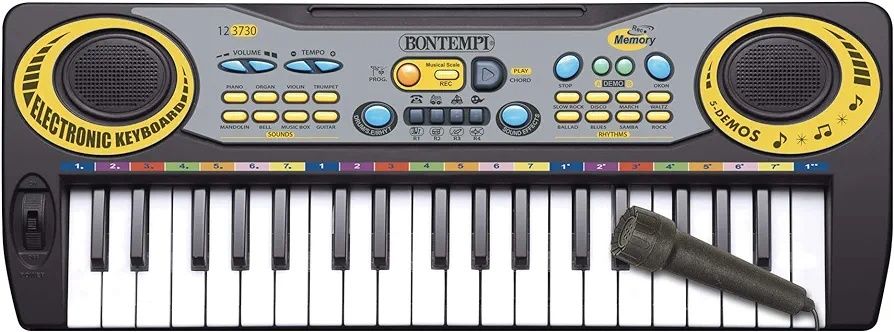 Bontempi 12 3730 Keyboard, czarny, 42,5 x 16 x 60 cm