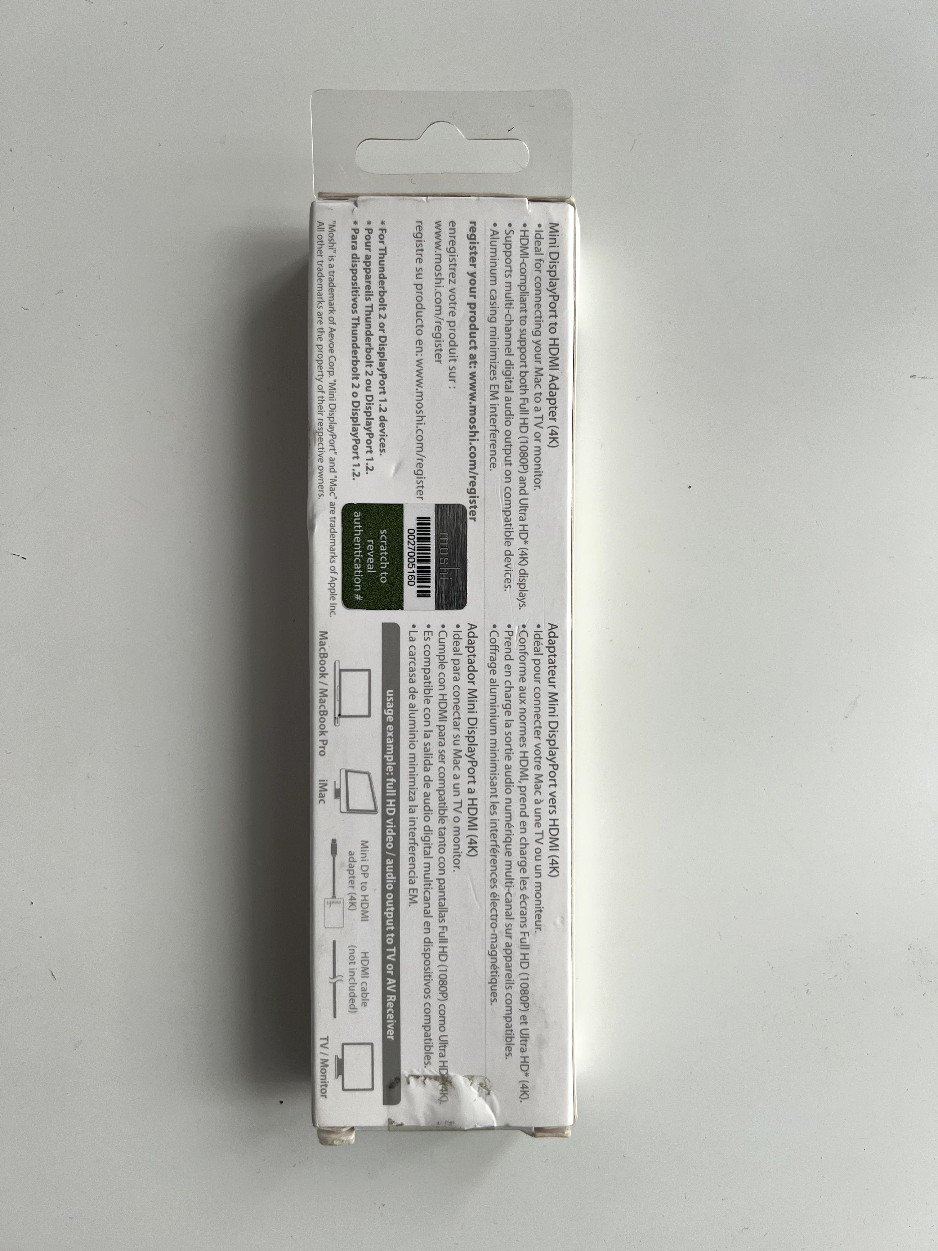 Moshi NOWE! Przejściówka Mini DP na HDMI Adapter 4K