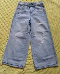 Широкі  світлі джинси zara весна- літо 4-5  років