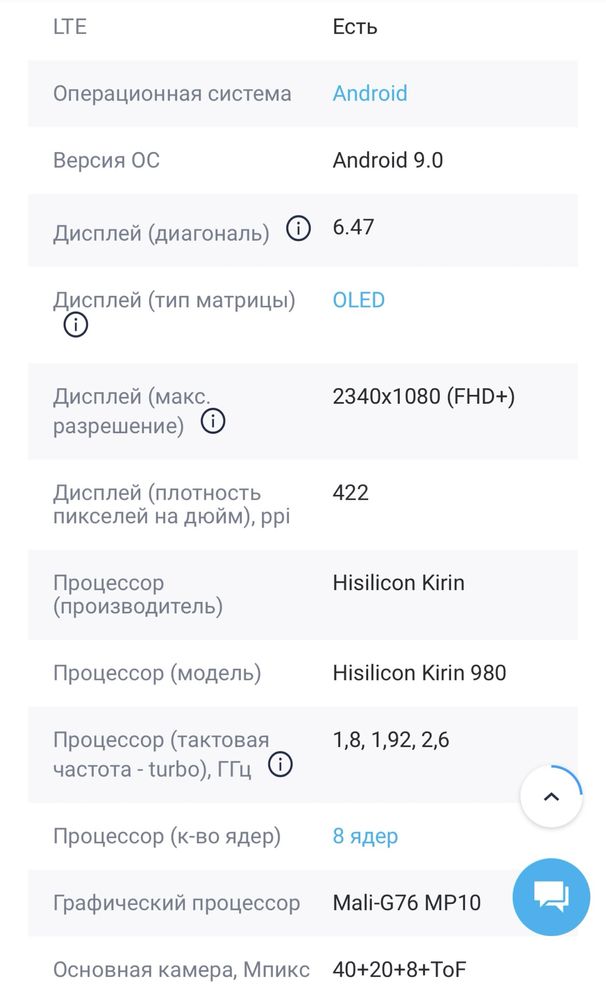 Смартфон Huawei P30 Pro 6/128GB Black