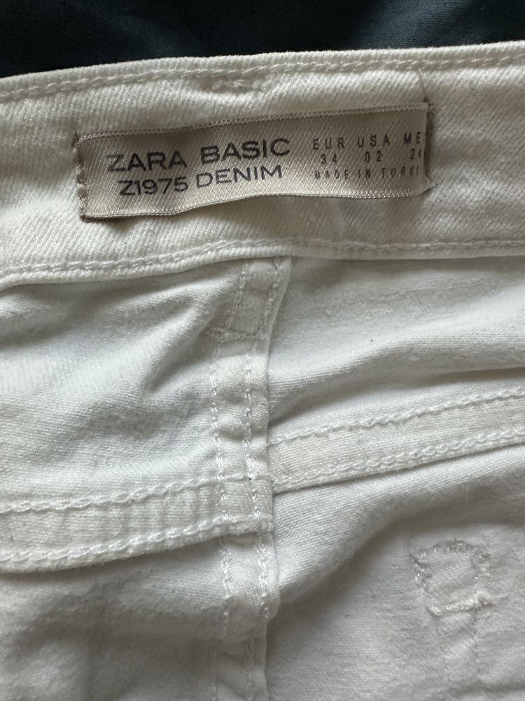 Zara jeansy spodnie białe 34 XS
