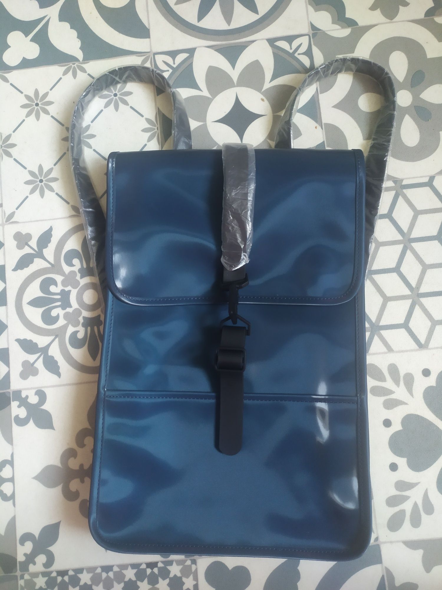Plecak miejski Rains Backpack Mini W3 Sonic nowy granatowy