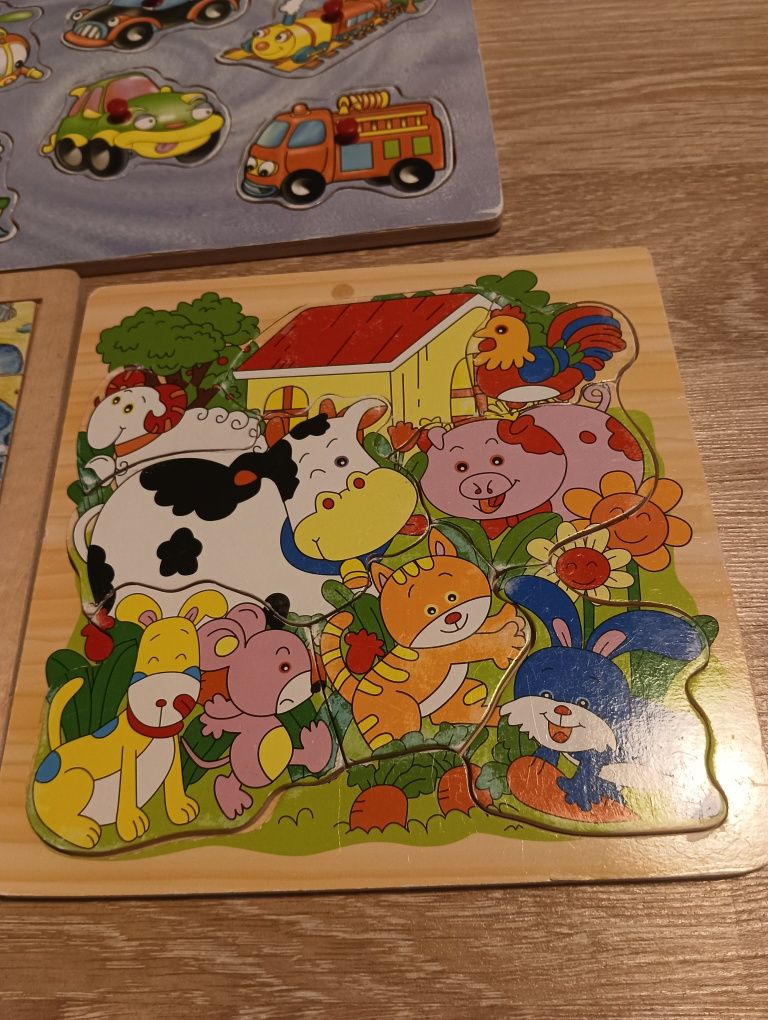 Układanki puzzle drewniane