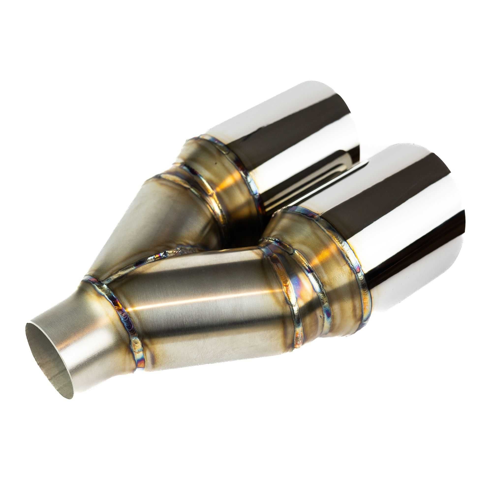 Końcówka wydechu/tłumika 2x102mm ścięta pod skosem