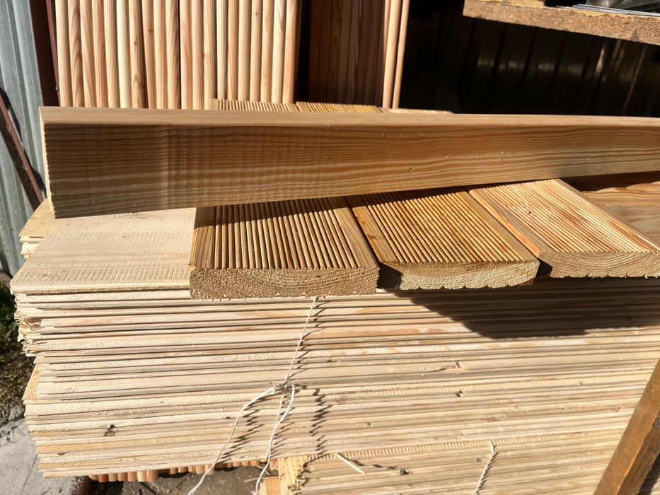 Legary pod tarasy drewniane ,modrzew 5x7 18zł