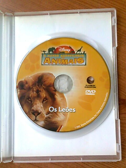 DVD O mundo dos animais Leões