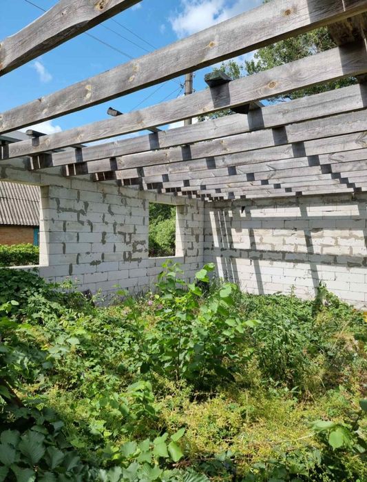 Вороніна. Продається розпочате будівництво дачного будинку .
