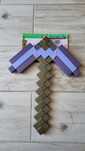 Minecraft kilof netherytowy fioletowy, zabawka dla dziecka