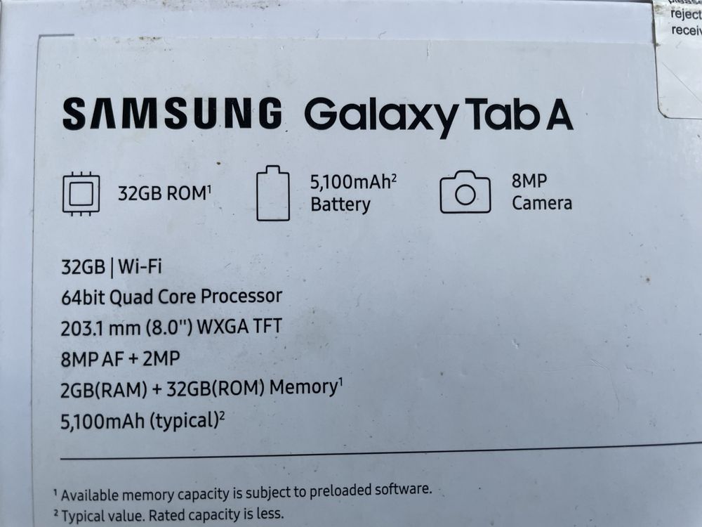 Tablet Samaung Tab A