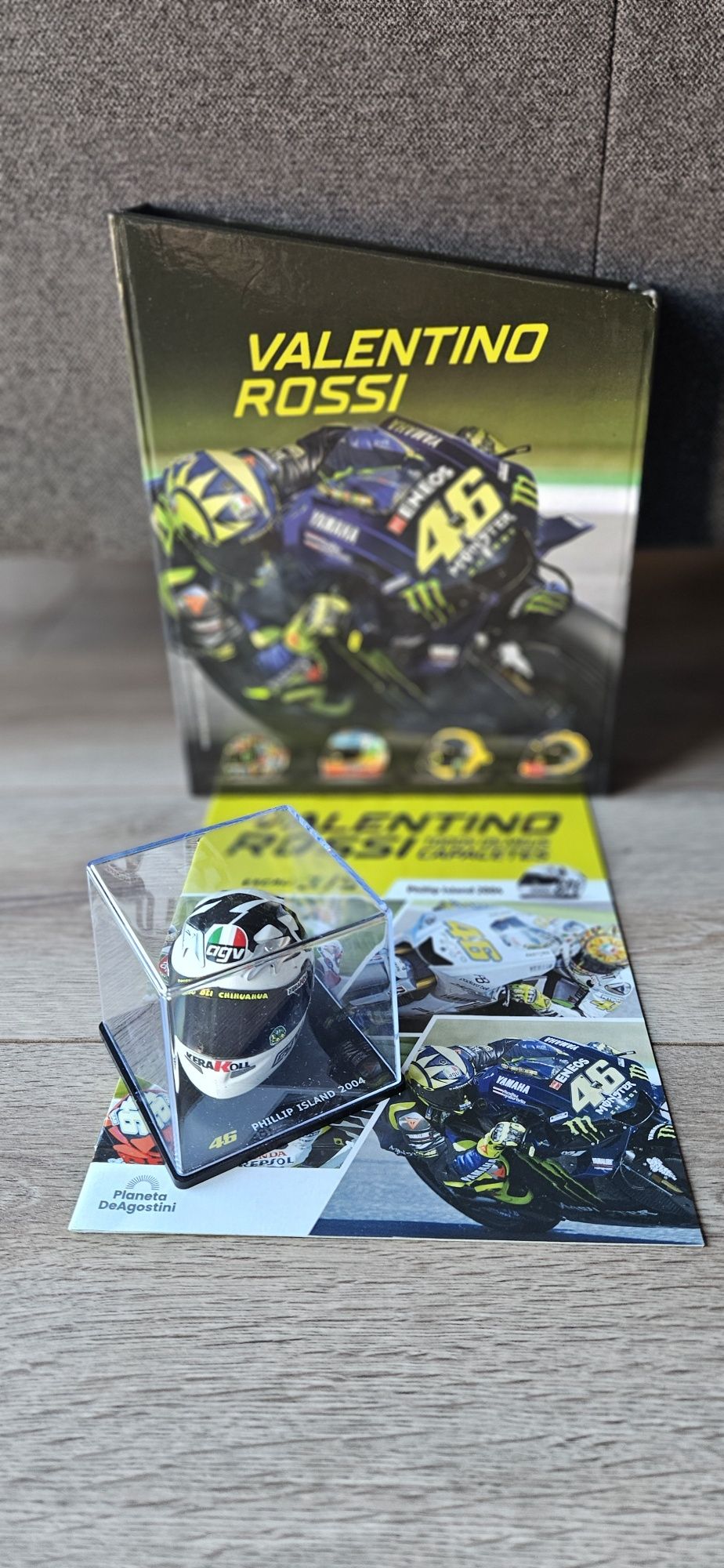 Capacete valentino rossi 46 escala 1/5