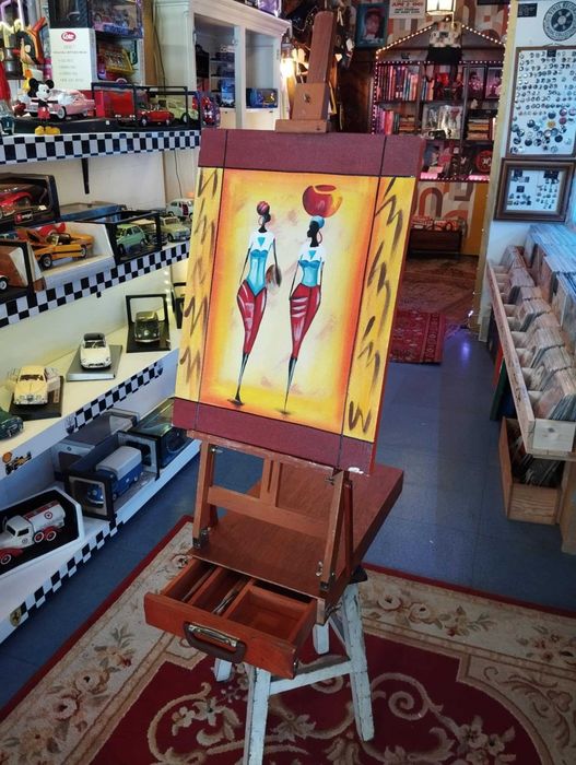 Cavalete Mala Dobrável Vintage