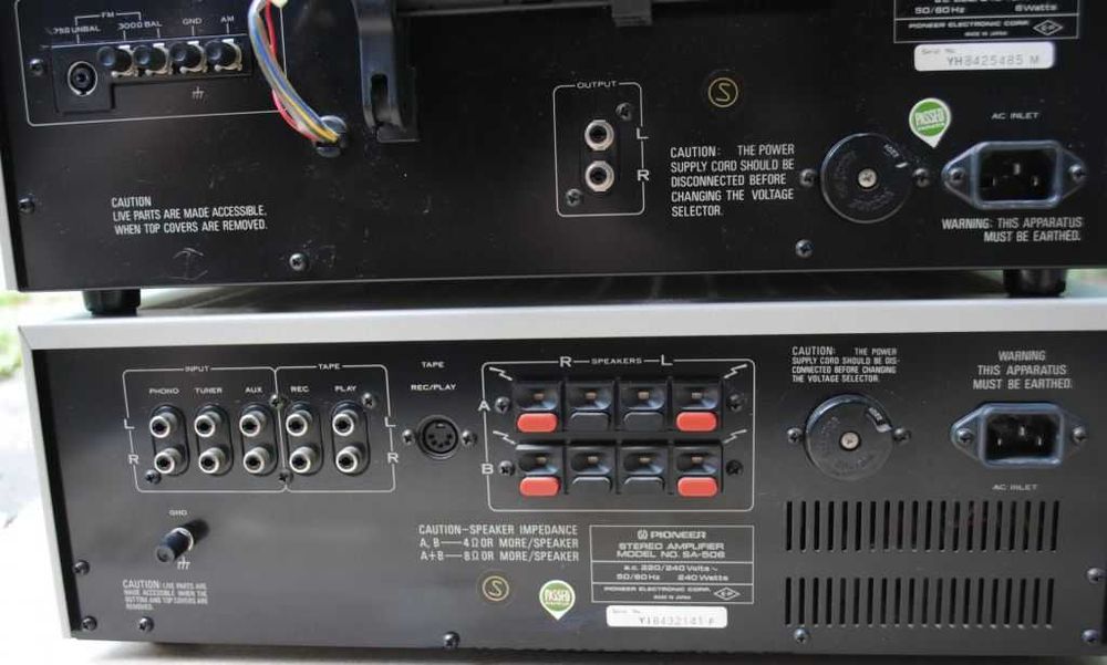 PIONEER підсилювач SA-506 ресивер тюнер TX-606 магнітофон CT-506