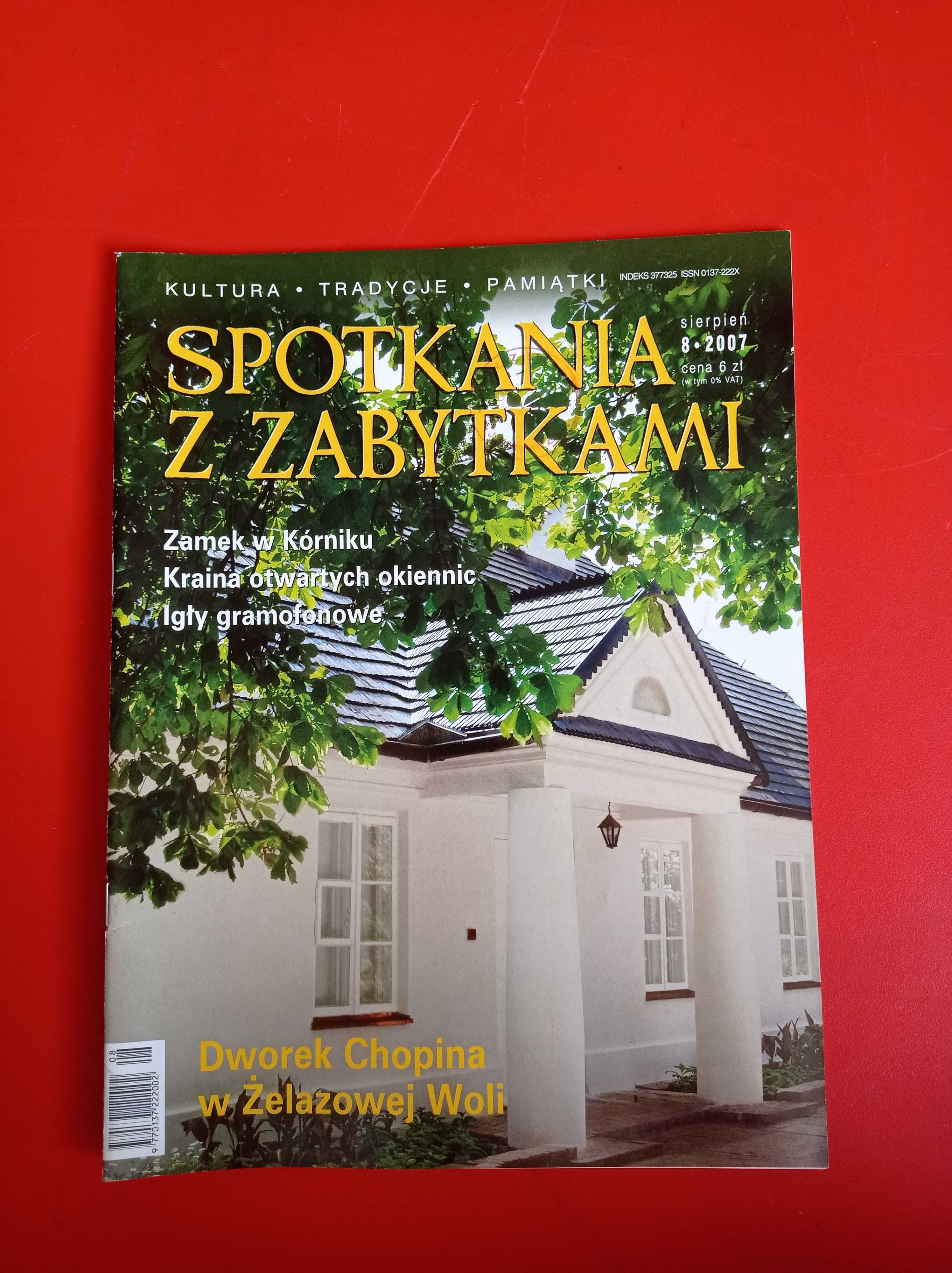 Spotkania z zabytkami, nr 8/2007, sierpień 2007