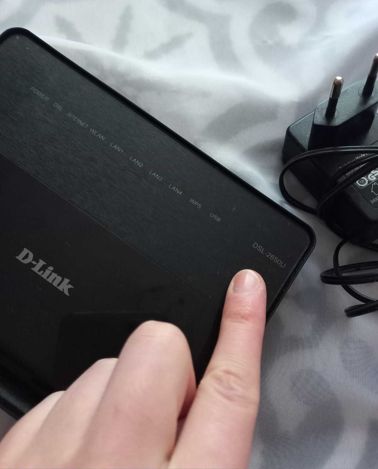 Маршрутизатор-Wi-Fi D-Link DSL-2650U б.в. ідеал.стан, робочий
