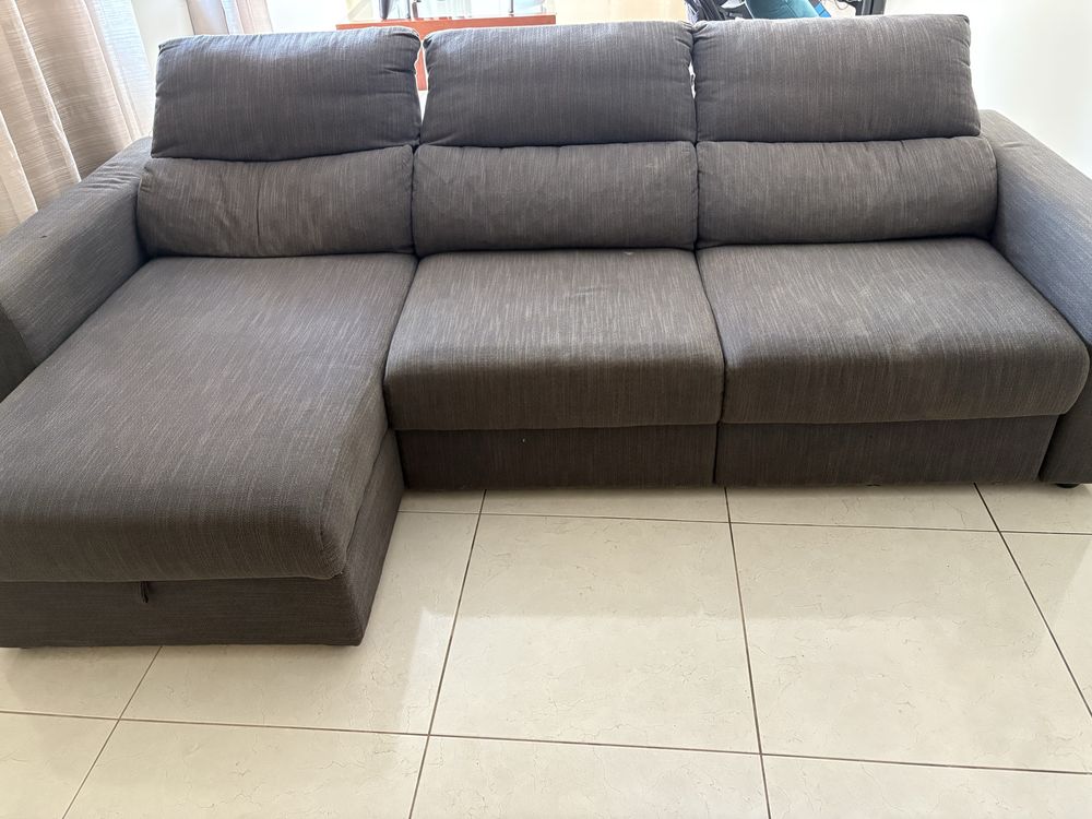 Sofa chaise long com arrumaçao
