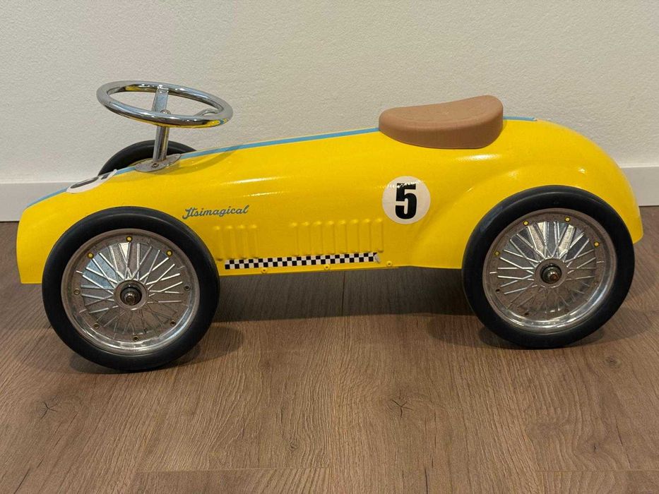 Andador/Carro Amarelo Vintage