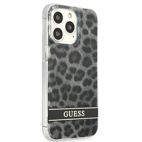 Etui Guess Guhcp13Lhsleok Iphone 13 Pro / 13 6,1" Szary/Grey  Leopard