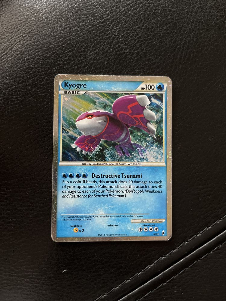 Pokémon TCG Kyogre Call of Legends SL6 Holo Shiny Holo Rare