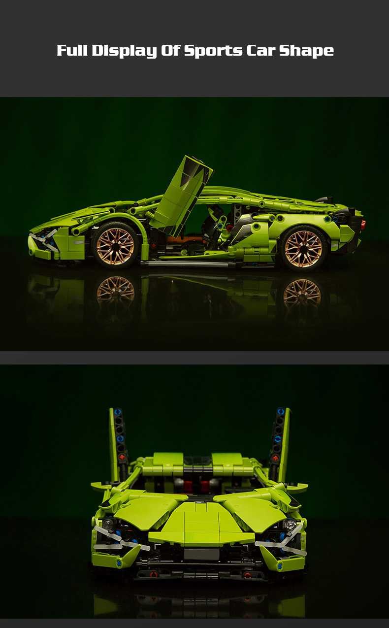 Lamborghini Sian RC ze sterowaniem - Klocki Lepin Technic + GRATIS