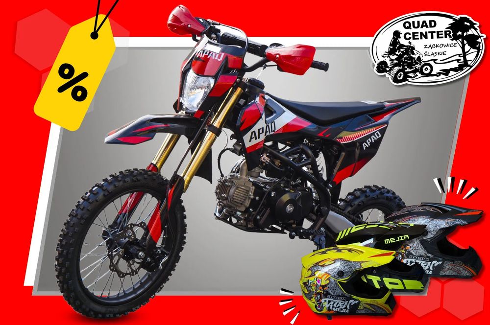 Cross APAQ PRO MAX 125cc AUTOMAT Koła 17/14 cali KOŁA EL. Start LAMPA