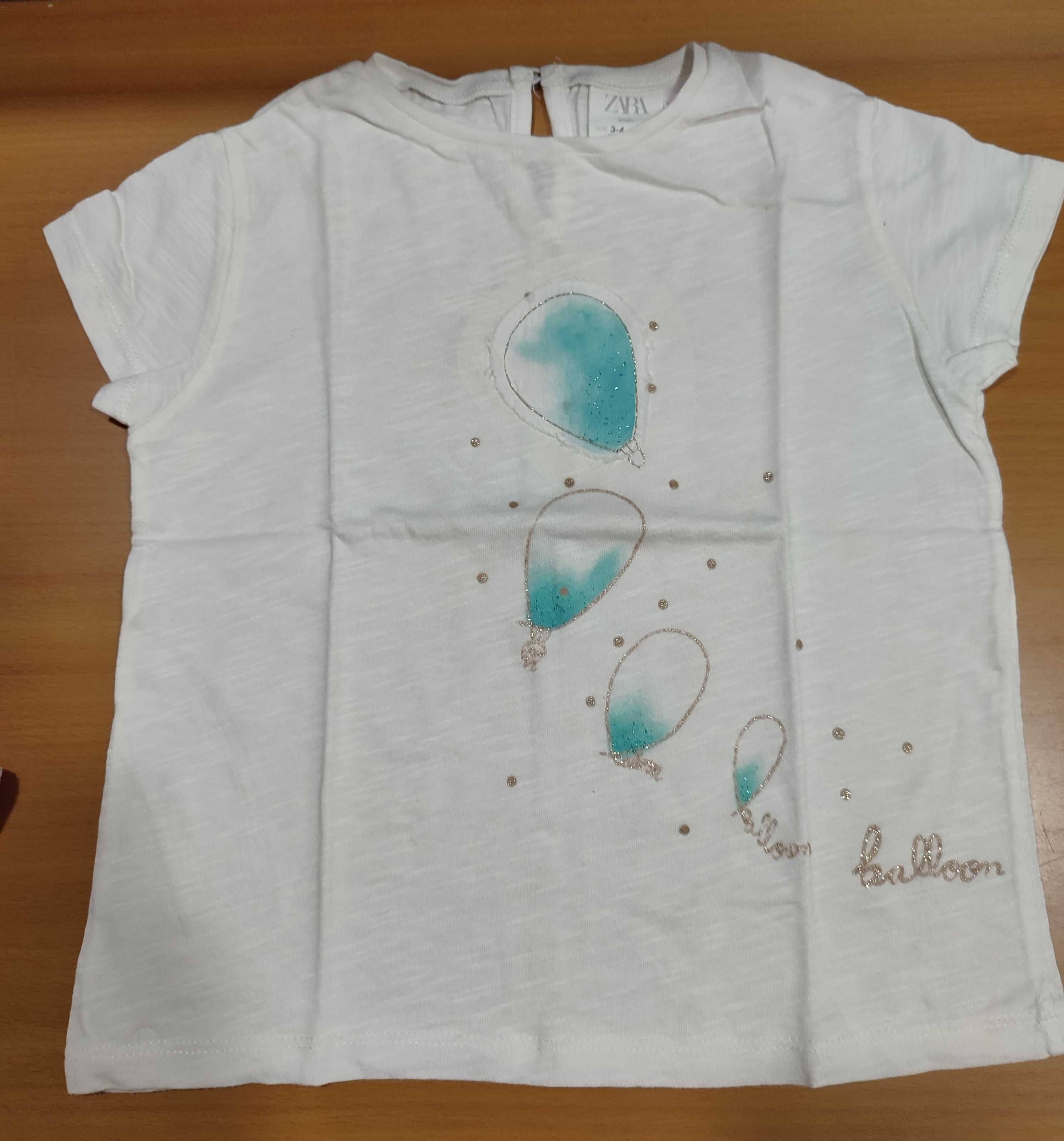 T-shirts + calções menina tam.3/4 anos ZARA H&M ZIPPY - 1,5 € cada