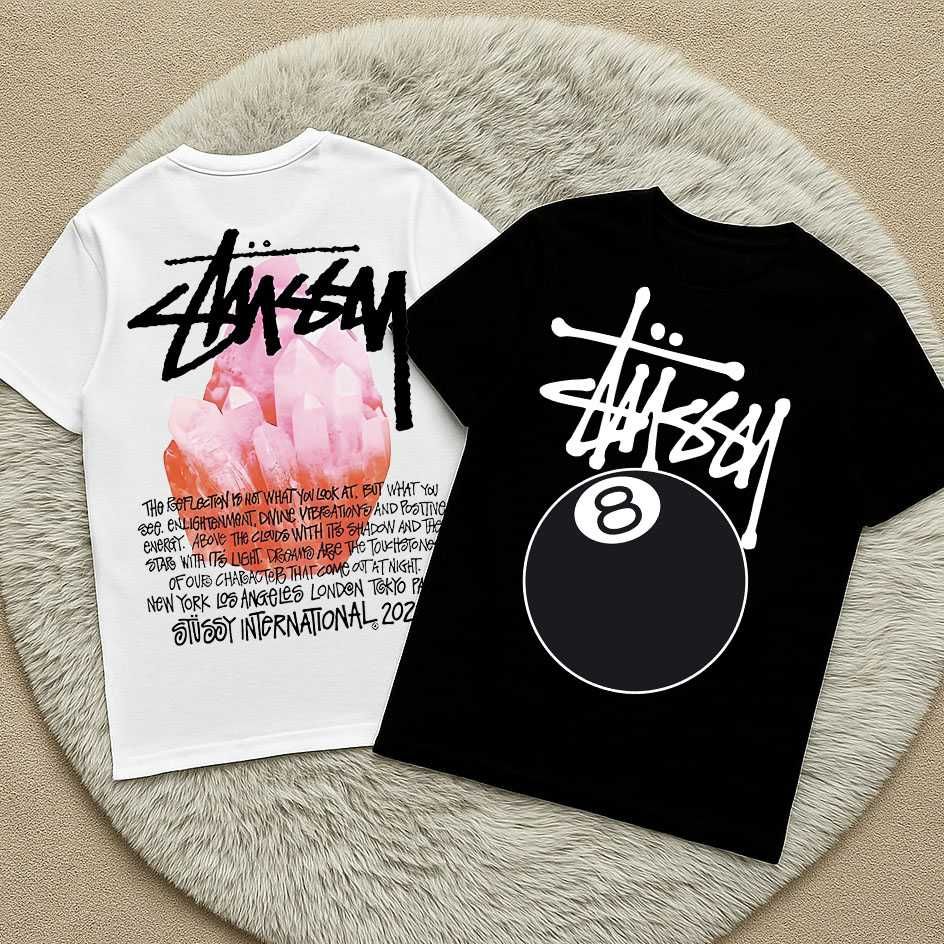 Stussy — Новая футболка Стусси — Basic — XS S M L XL XXL — BIG Logo