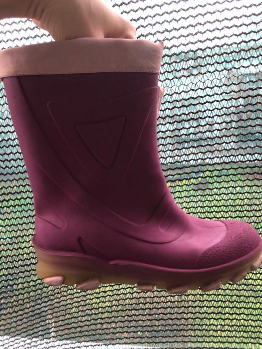 Резиновые сапожки на ножку 19,3см с тёплым вкладышем.