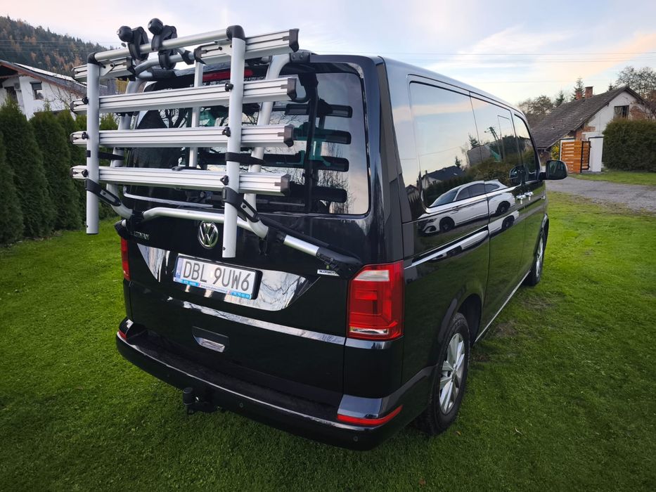 Wynajem VW t6 multivan wakacje ferie transfery na lotnisko.