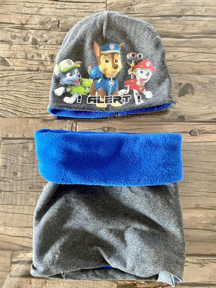 Czapka + komin Paw Patrol rozmiar 4/6 lat